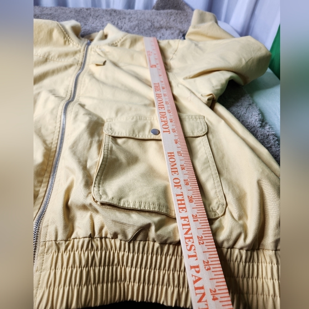 Universal Thread Yellow Cargo Bomber Jacket XXL - Picture 6 of 16